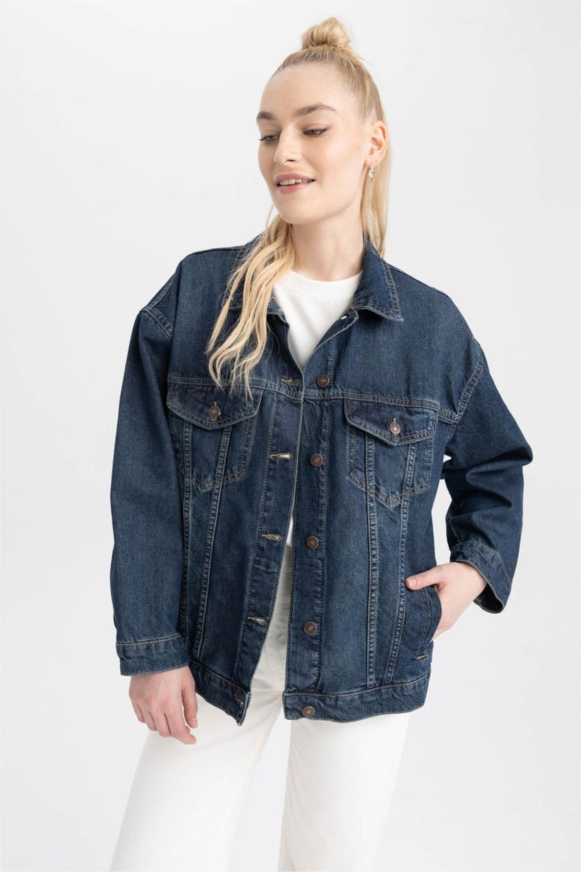 Kadın Koyu Mavi Ceket