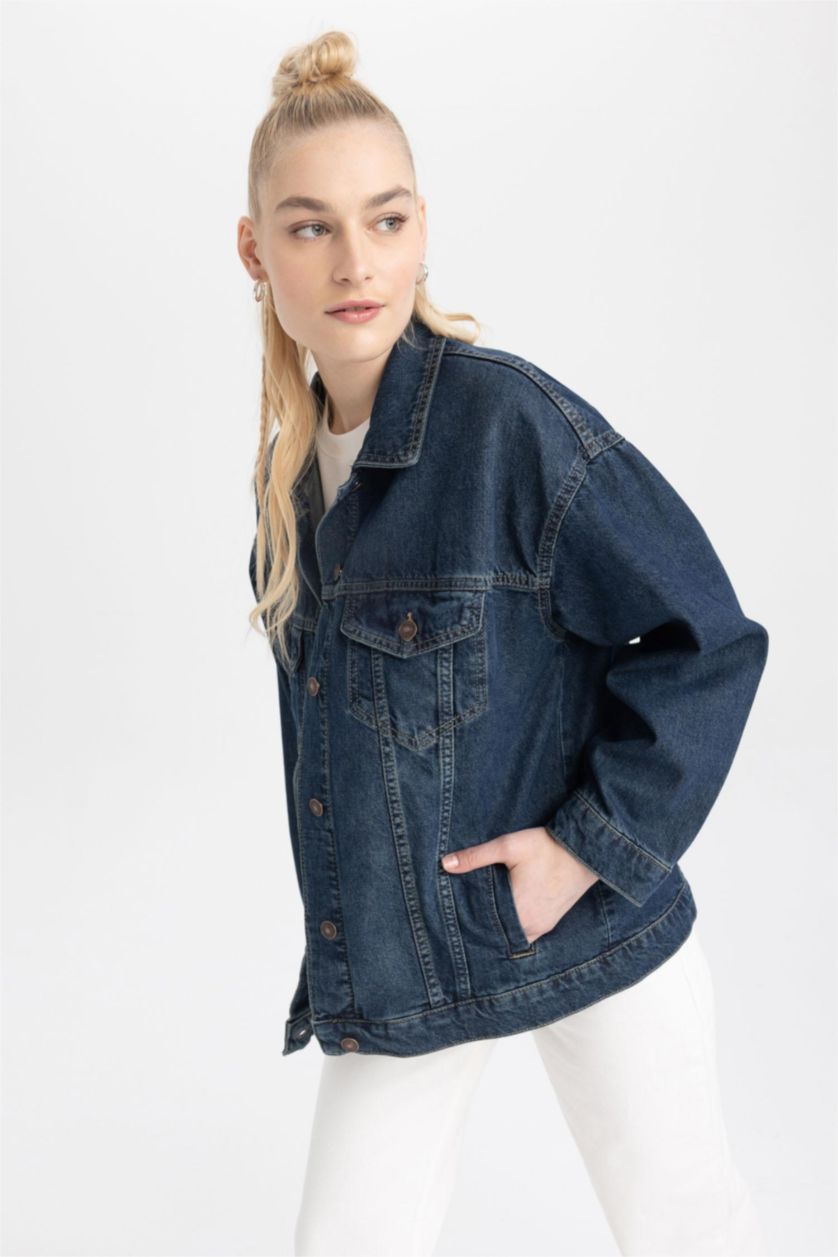 Kadın Koyu Mavi Ceket