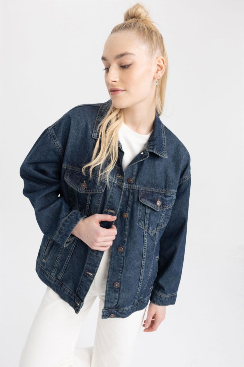 Kadın Koyu Mavi Ceket