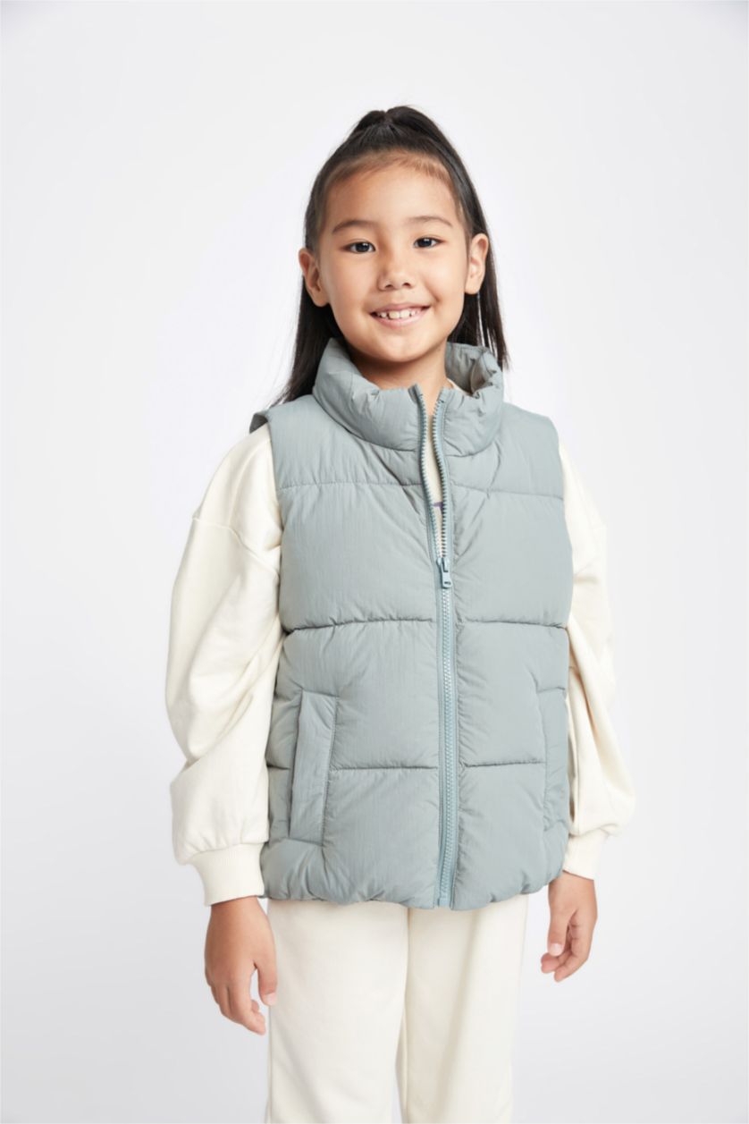 GIRLS & TEENS Light Green Girl Water Repellent Vest