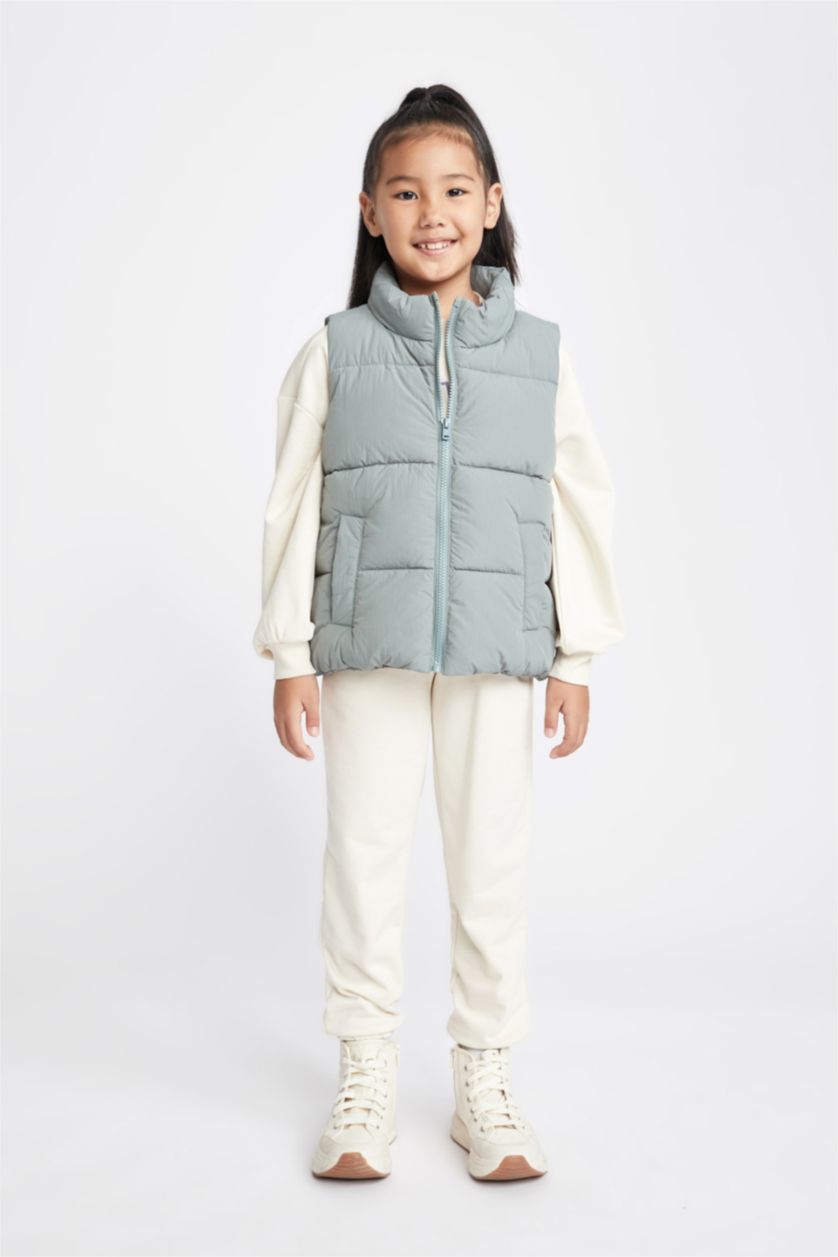 GIRLS & TEENS Light Green Girl Water Repellent Vest