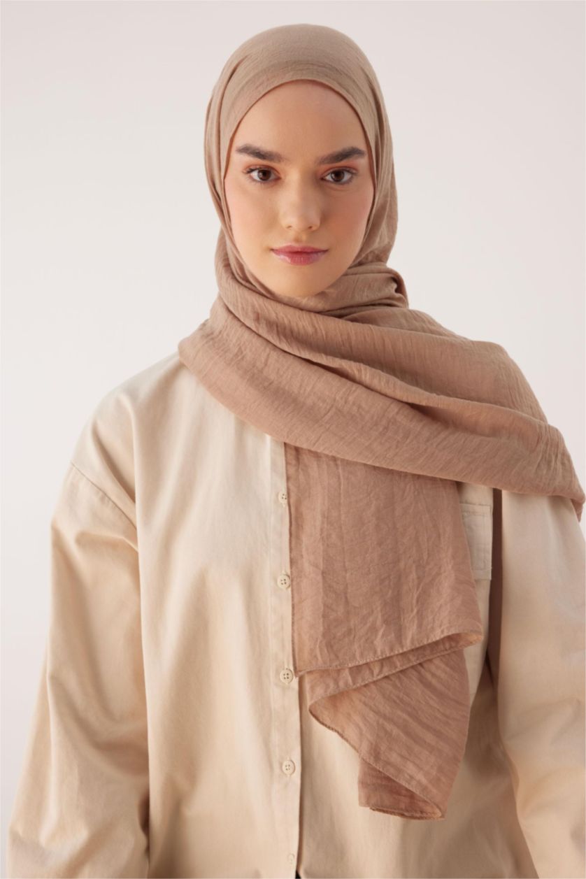 FEMME Beige Foncé Châle  Pour Femme