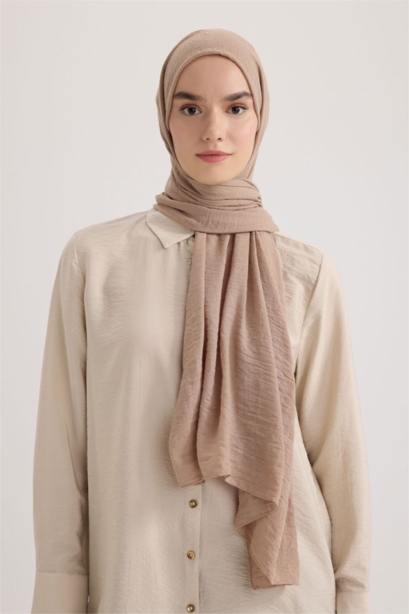 FEMME Beige Foncé Châle  Pour Femme