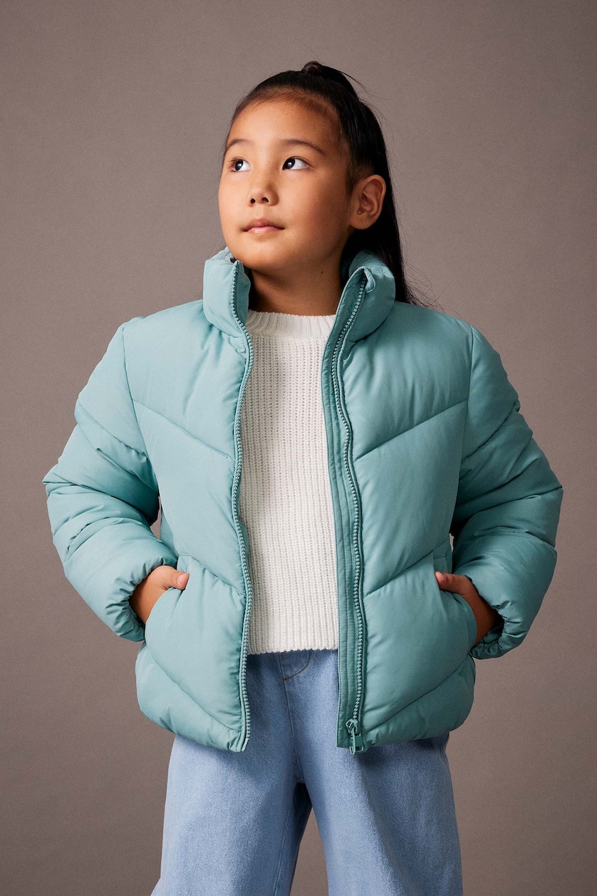 Young Girls - Teen Girls Mint Girl Fleece Lined Puffer Jacket