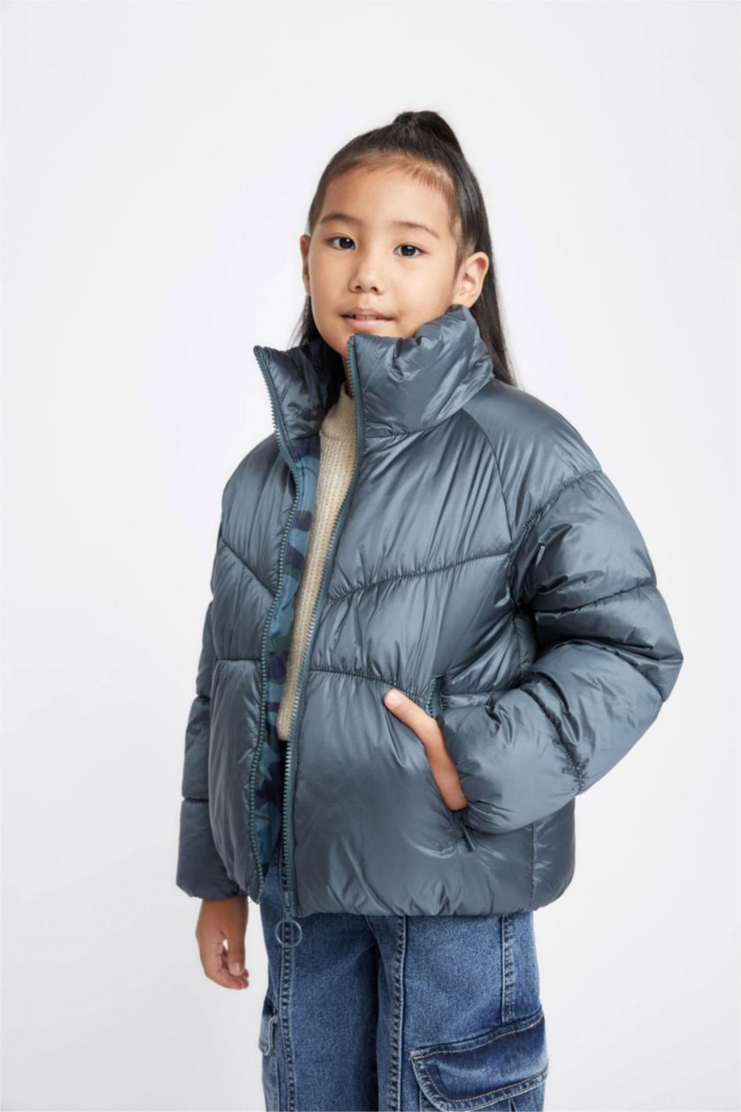 Дівчачий Зелений Куртка водонепроникний стандартного крою для дівчаток