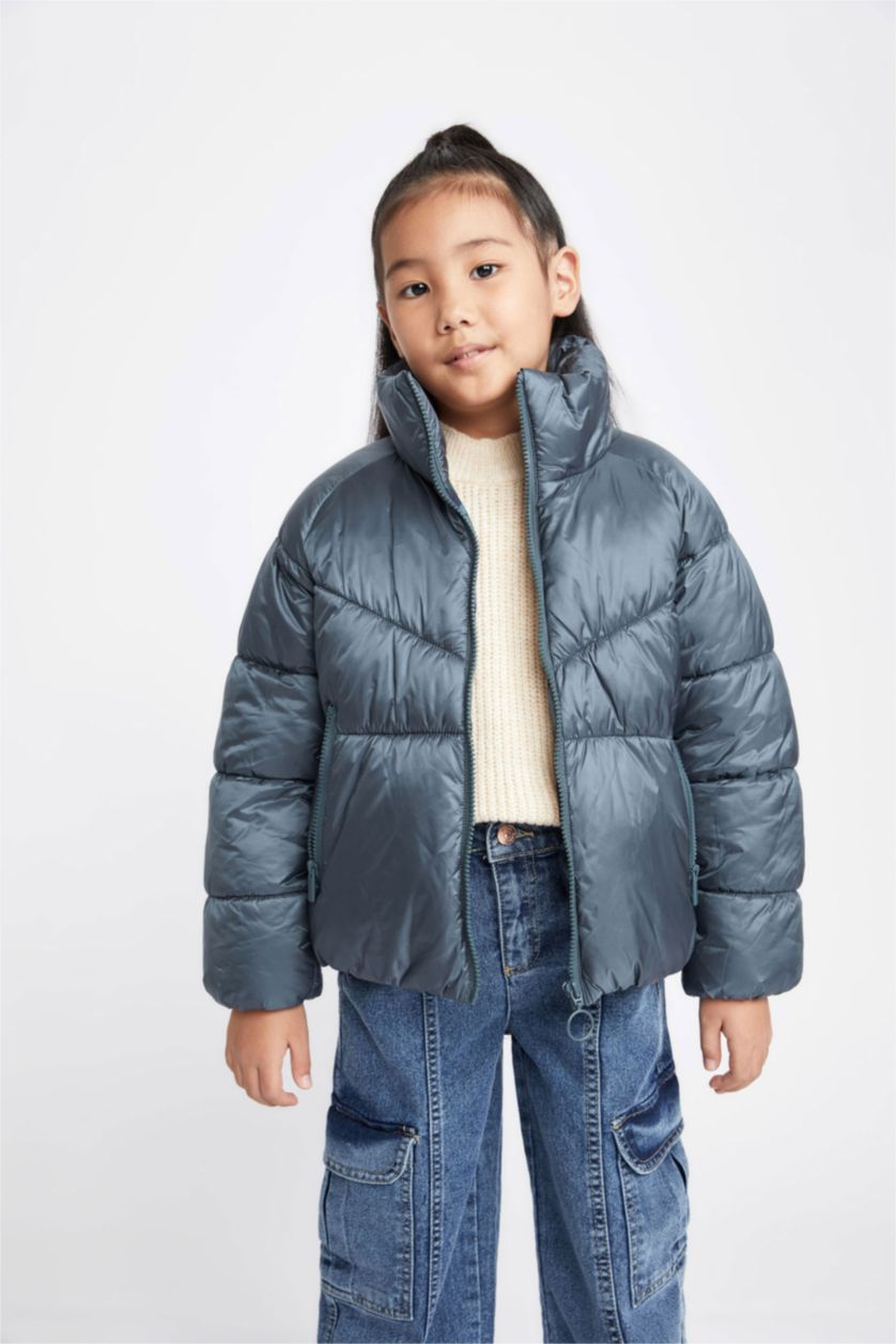 Дівчачий Зелений Куртка водонепроникний стандартного крою для дівчаток