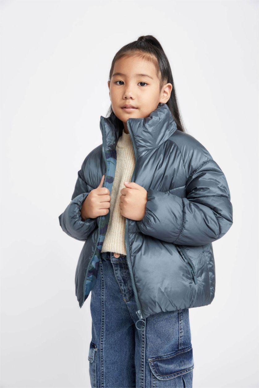 Дівчачий Зелений Куртка водонепроникний стандартного крою для дівчаток