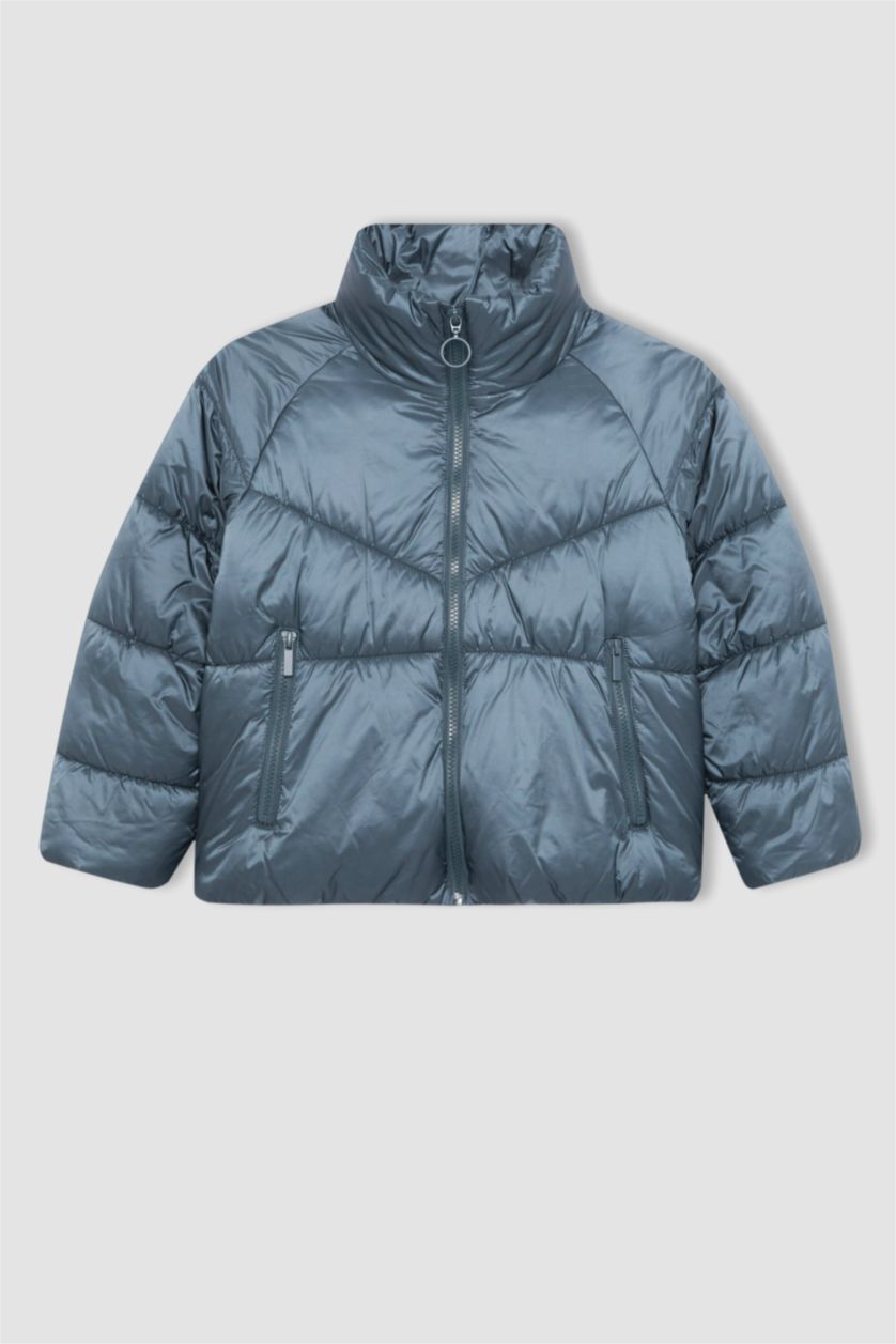 Дівчачий Зелений Куртка водонепроникний стандартного крою для дівчаток