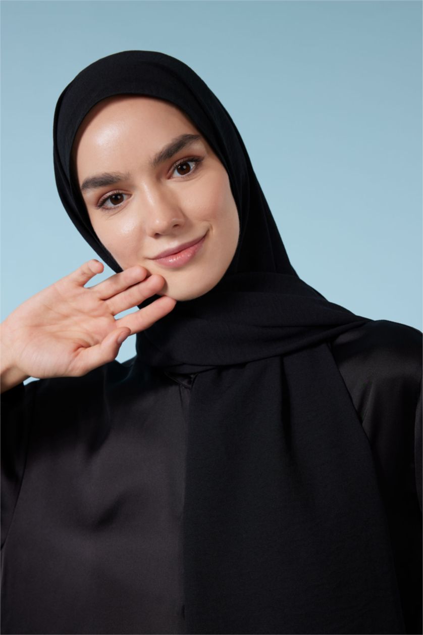 FEMME Noir Châle Hijab Basique Pour Femme