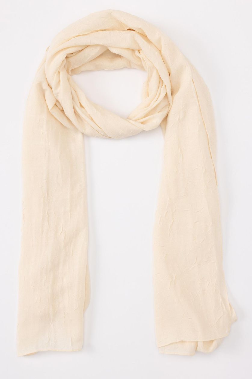 WOMAN Beige Woman Hijab Shawl