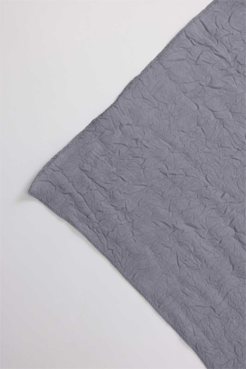 WOMAN Dark Grey Woman Crepe Shawl