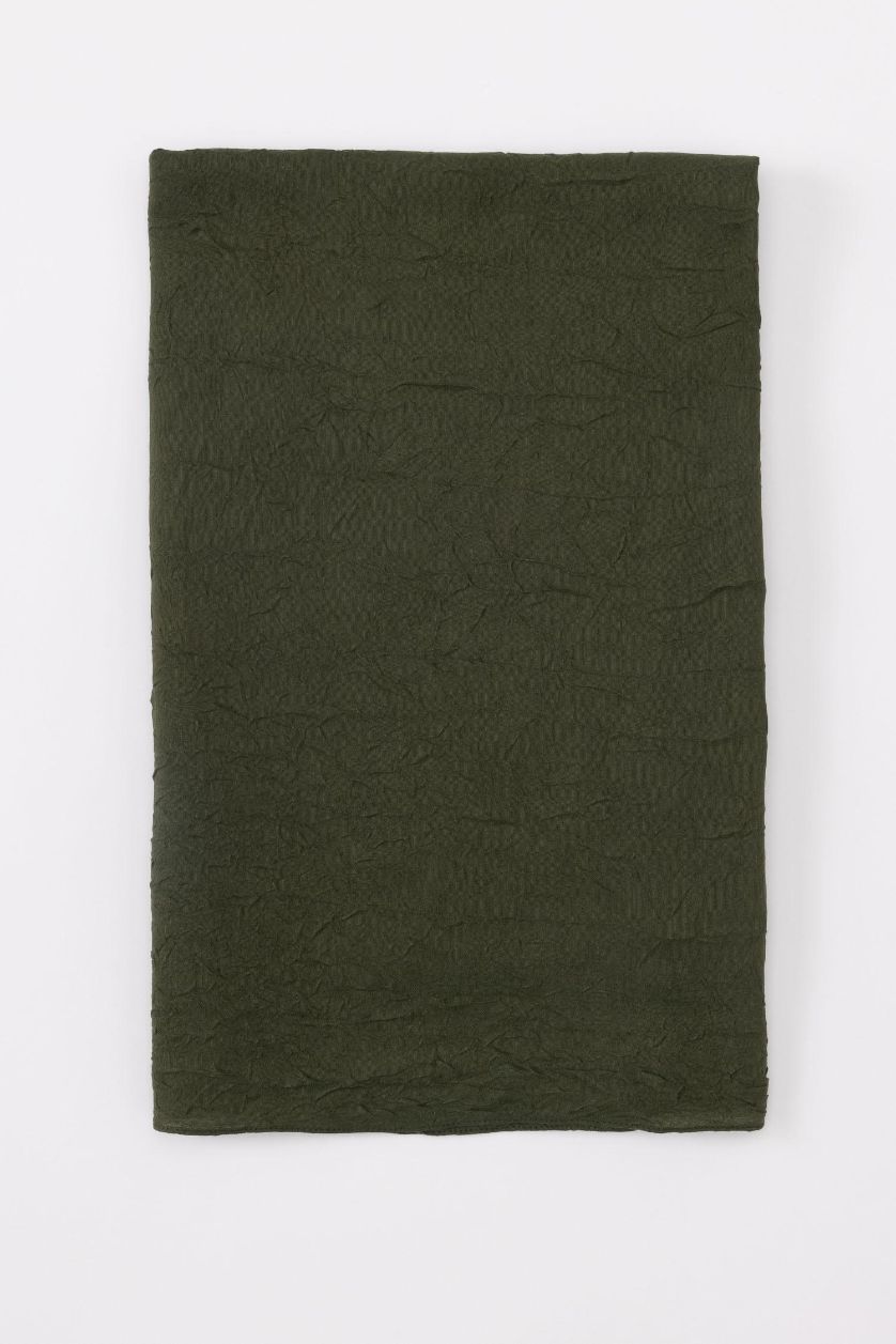 WOMAN Khaki Woman Crepe Shawl