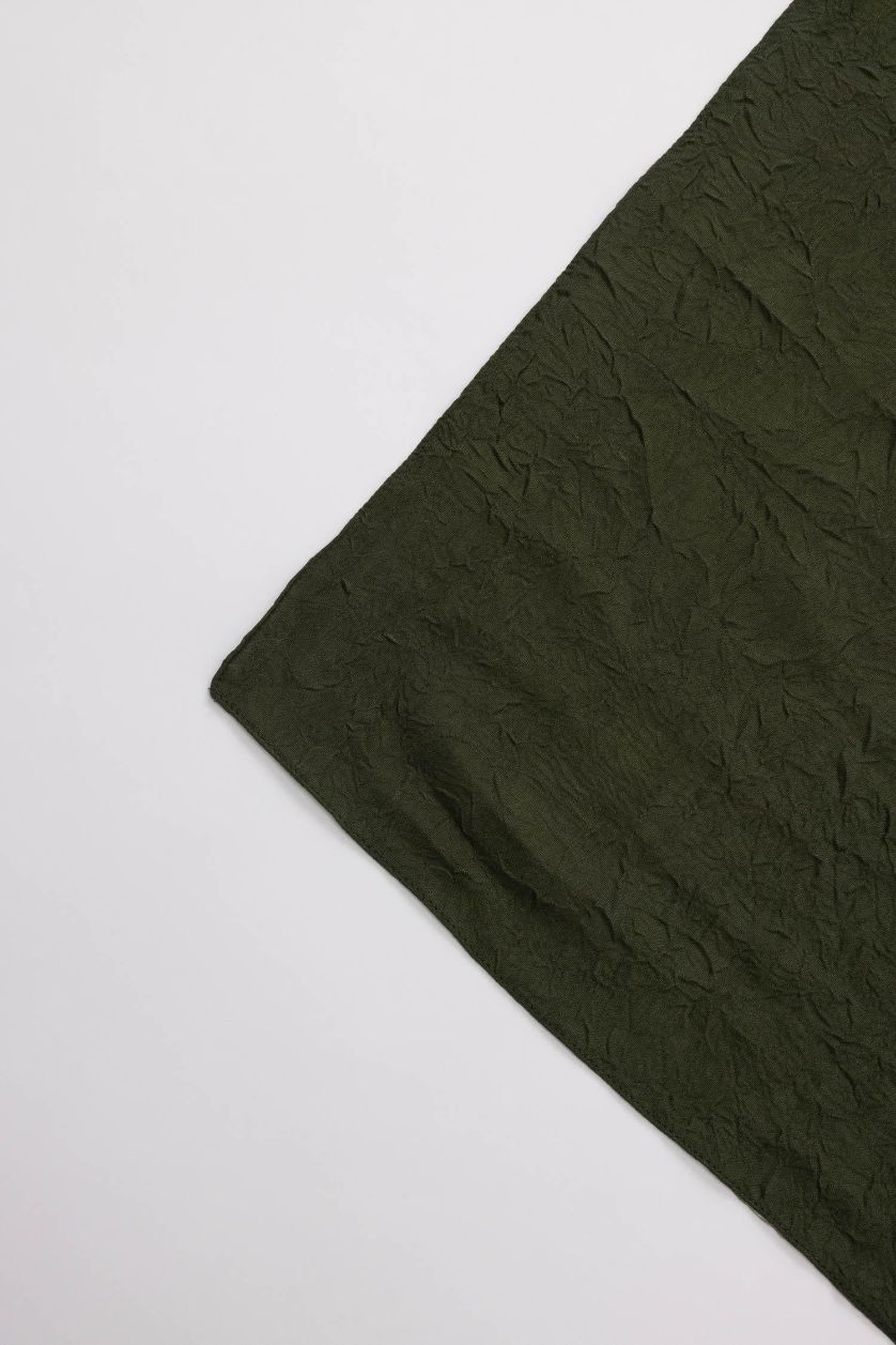 WOMAN Khaki Woman Crepe Shawl