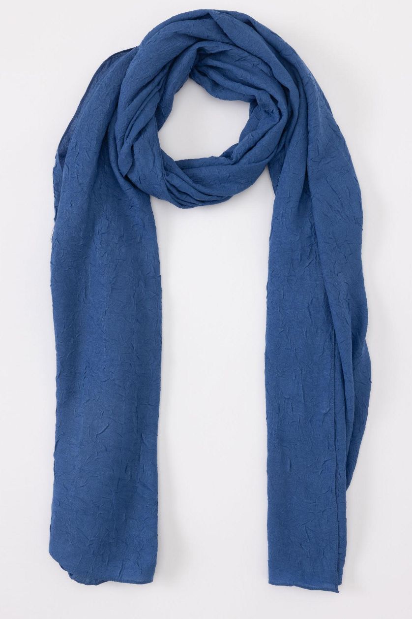 Kadın Koyu Mavi Kadın Kraş Tesettür Şal