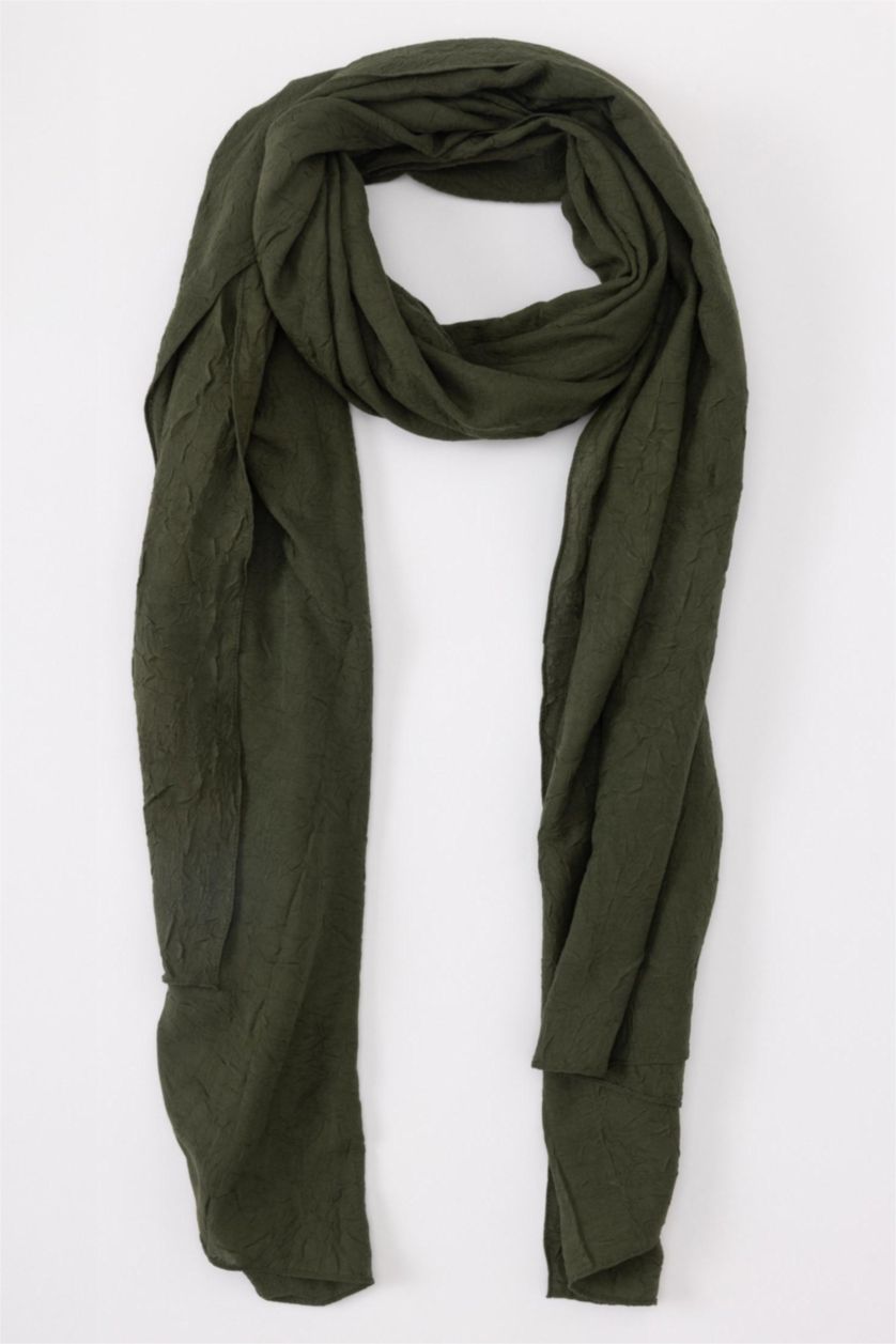 WOMAN Khaki Woman Crepe Shawl