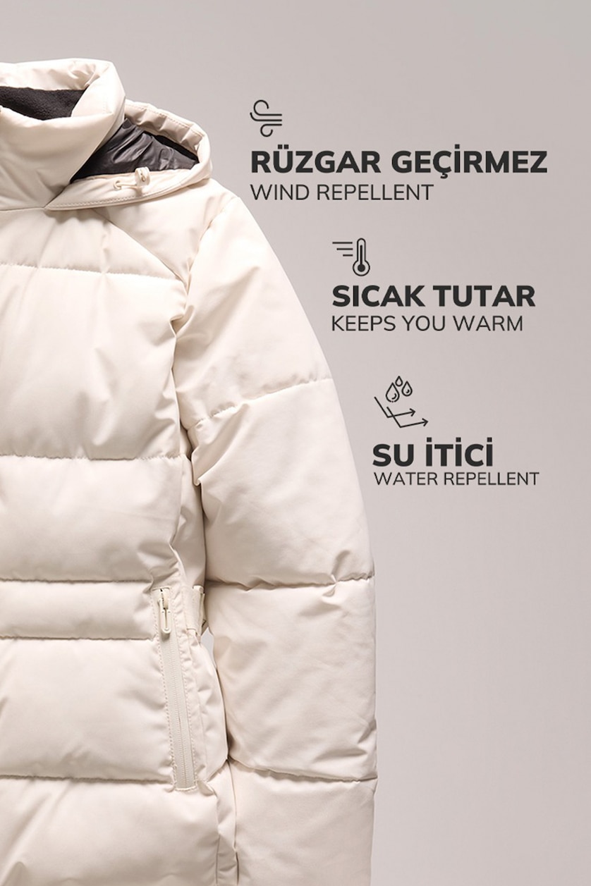 Kadın Siyah Parka