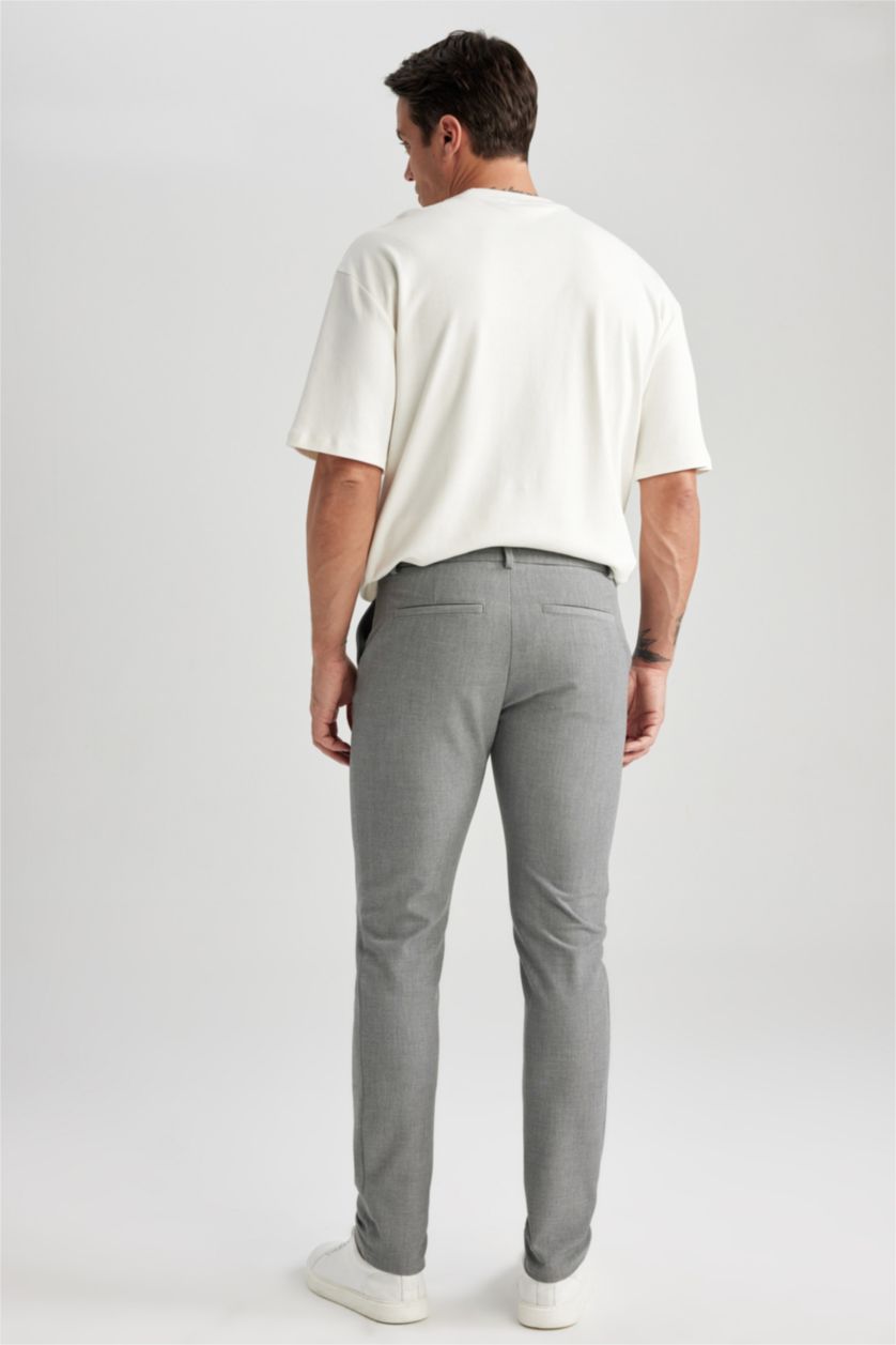 Erkek Gri Melanj Jogger Fıt Pantolon