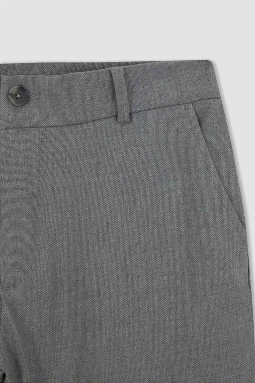 Erkek Gri Melanj Jogger Fıt Pantolon