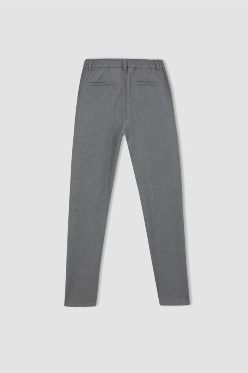 Erkek Gri Melanj Jogger Fıt Pantolon