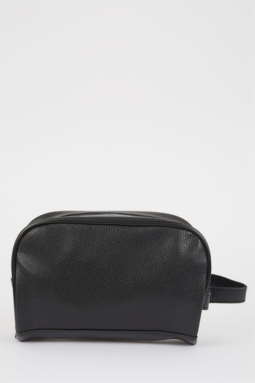 MAN Black Men Faux Leather Clutch Bag