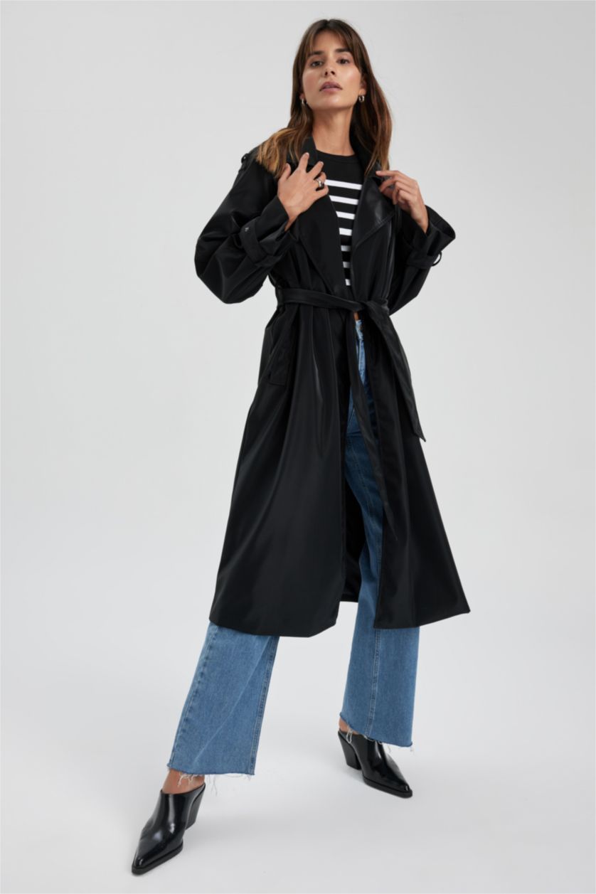 WOMAN Black Trenchcoat