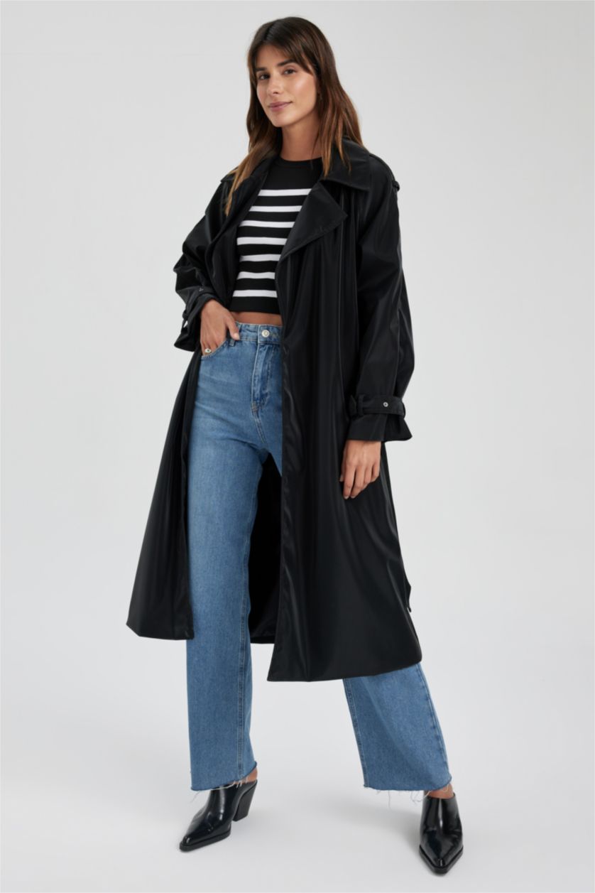 WOMAN Black Trenchcoat