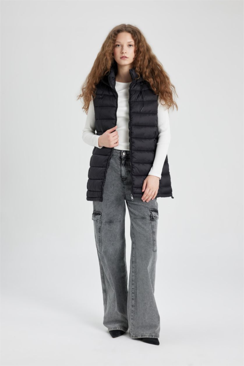 Kadın Siyah Su Geçirmez Yelek