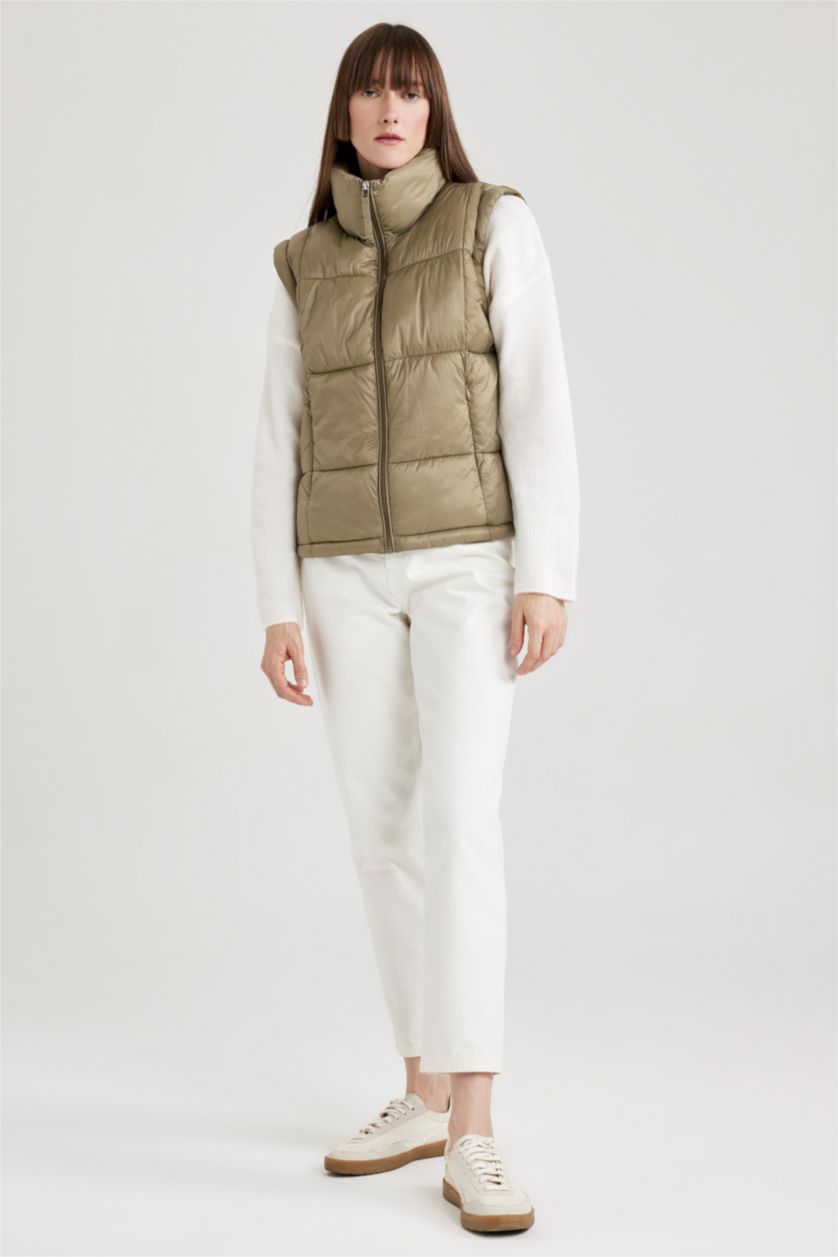 WOMAN Khaki Waterproof Vest
