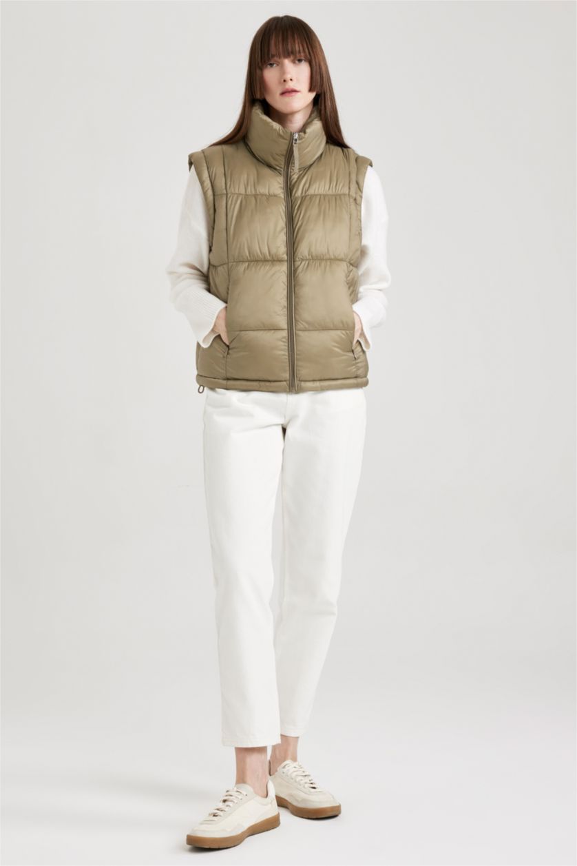 WOMAN Khaki Waterproof Vest