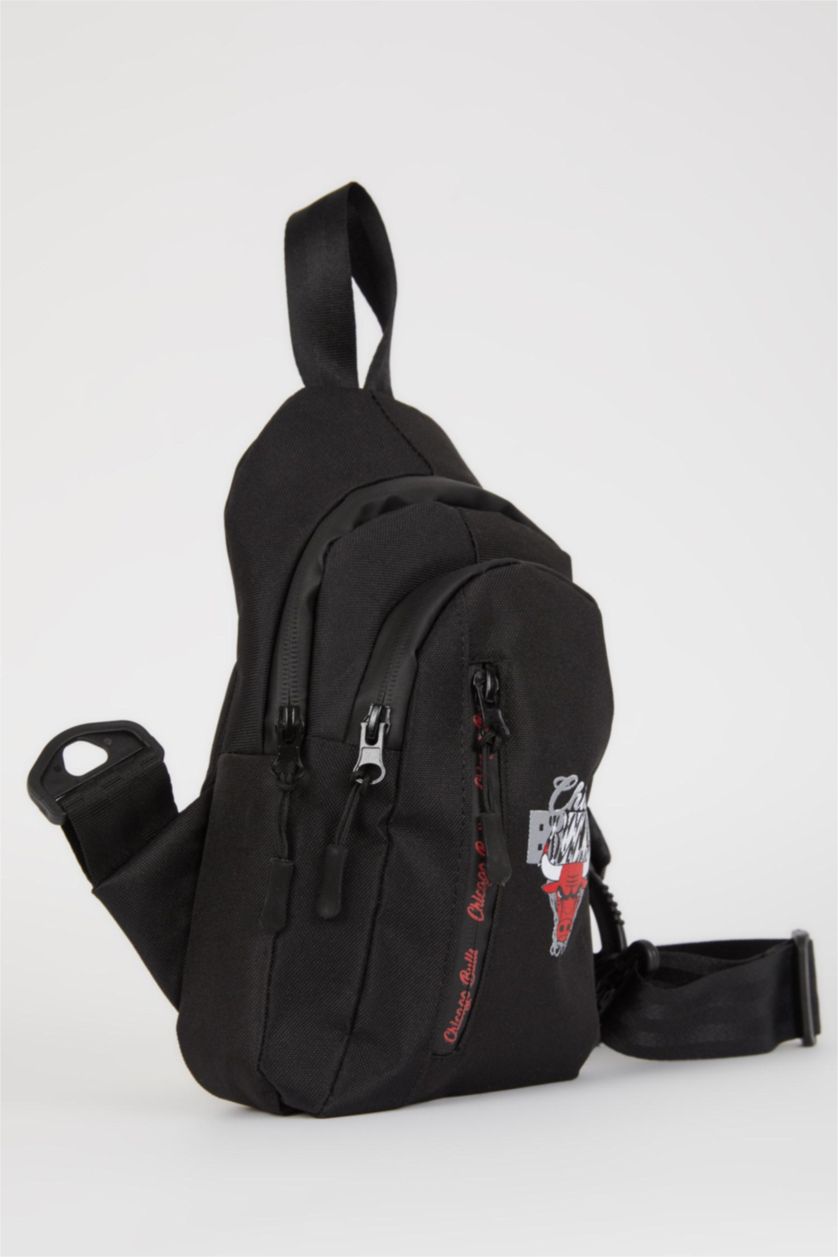 رجال أسود شنطة كروس بودي من شيكاغو بولز