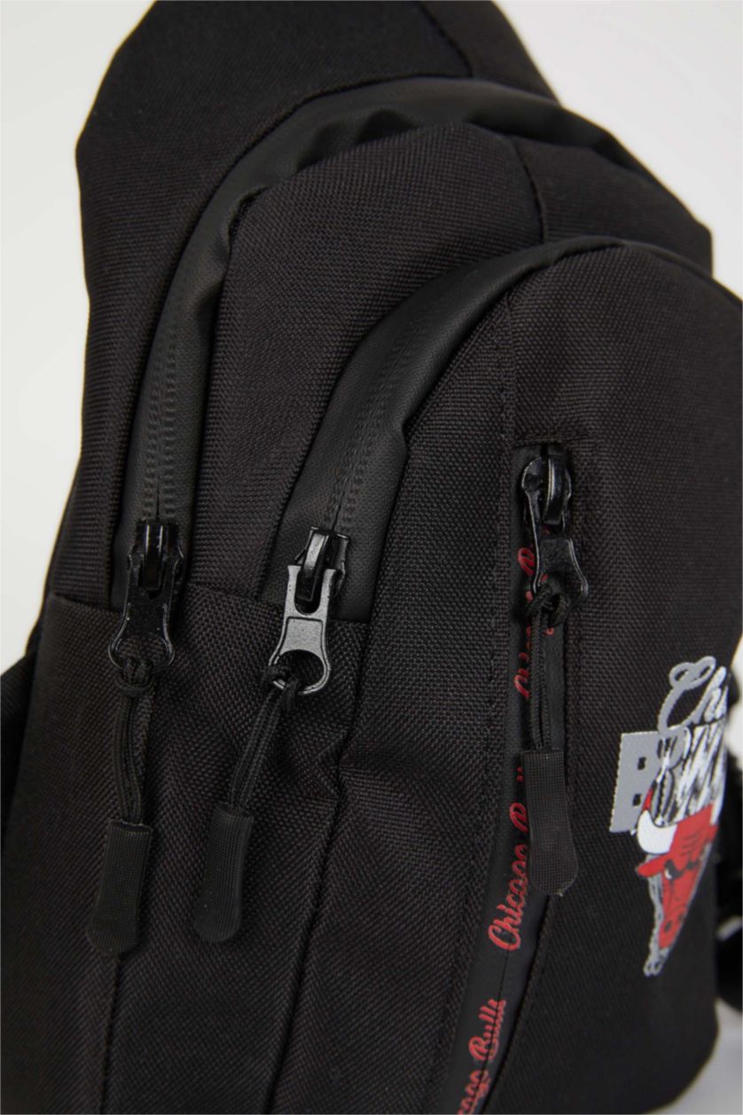 رجال أسود شنطة كروس بودي من شيكاغو بولز