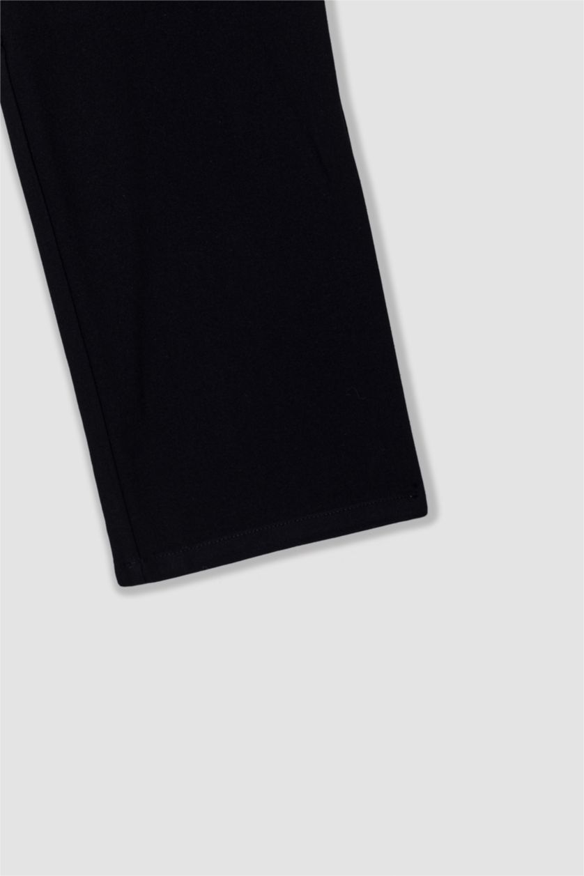 MAN Black Tailored Regular Fit Stretch Trousers