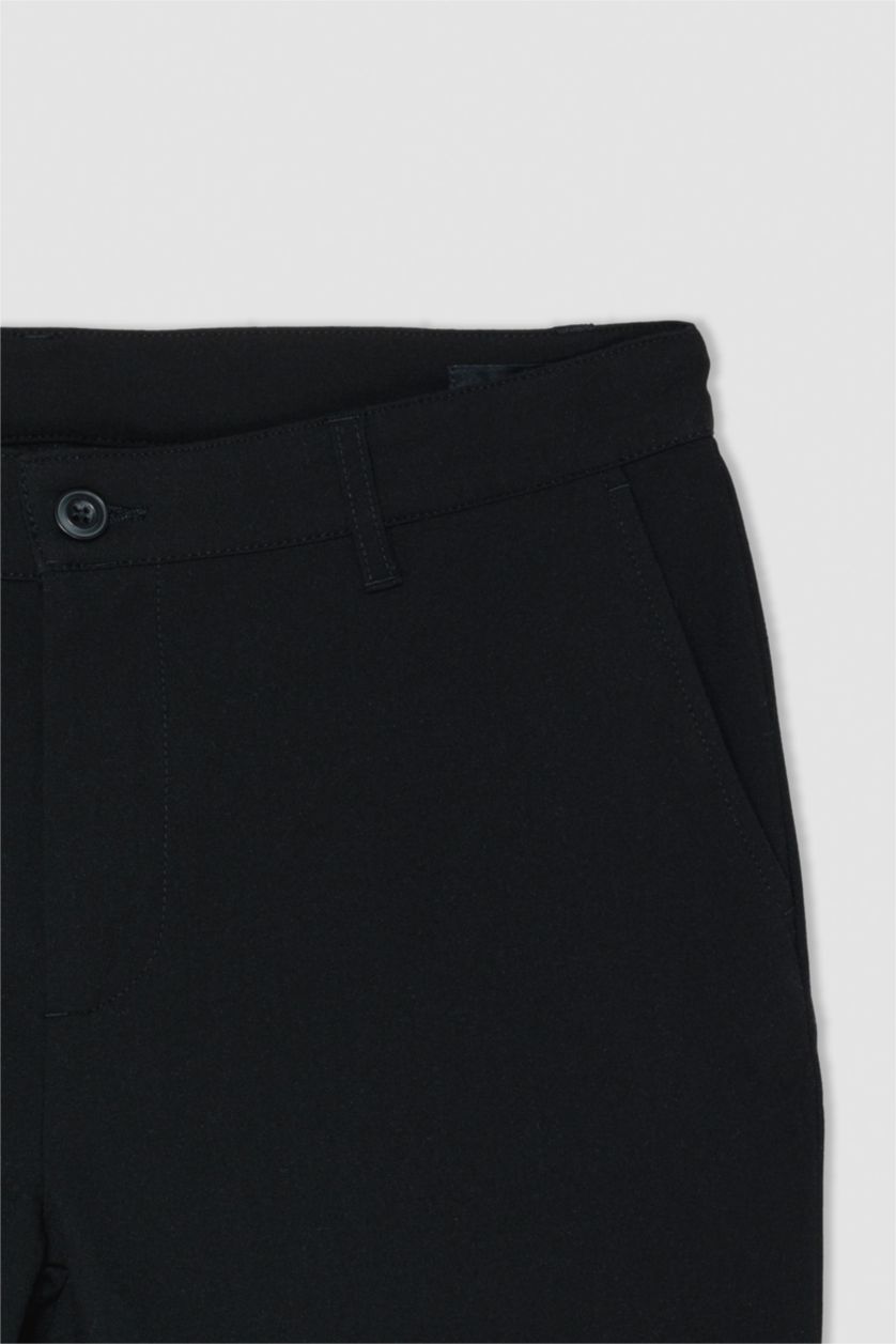MAN Black Tailored Fit Trousers
