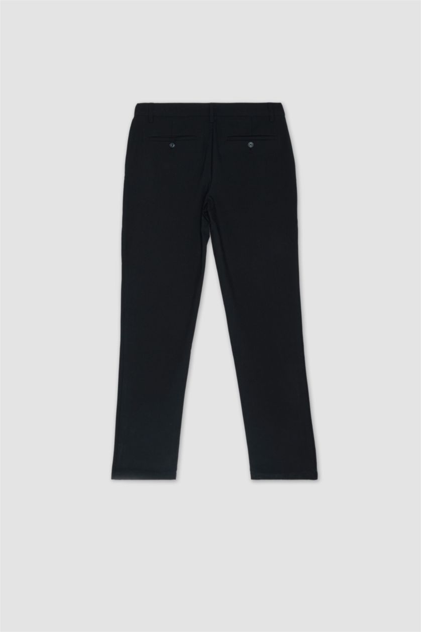 MAN Black Tailored Fit Trousers