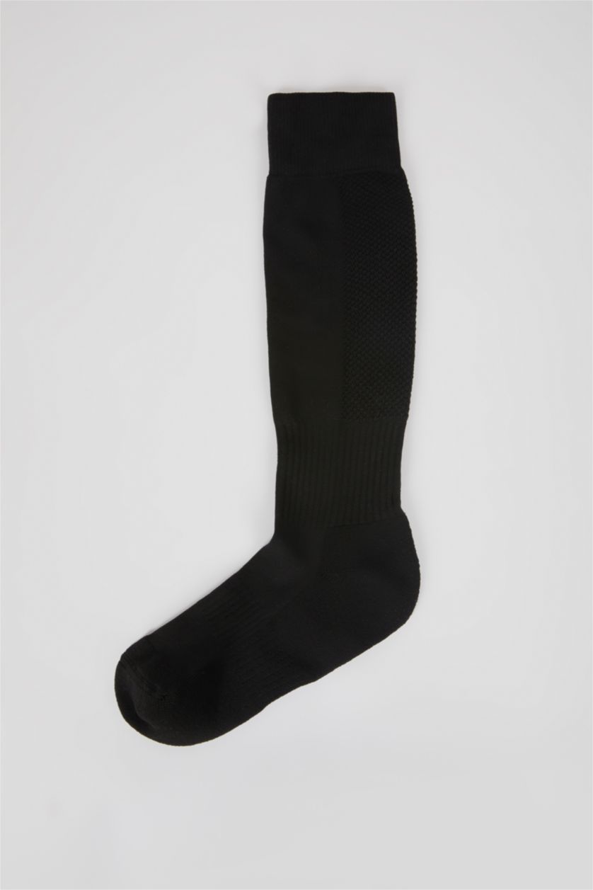 Erkek Siyah Erkek DeFactoFit Futbol Çorabı