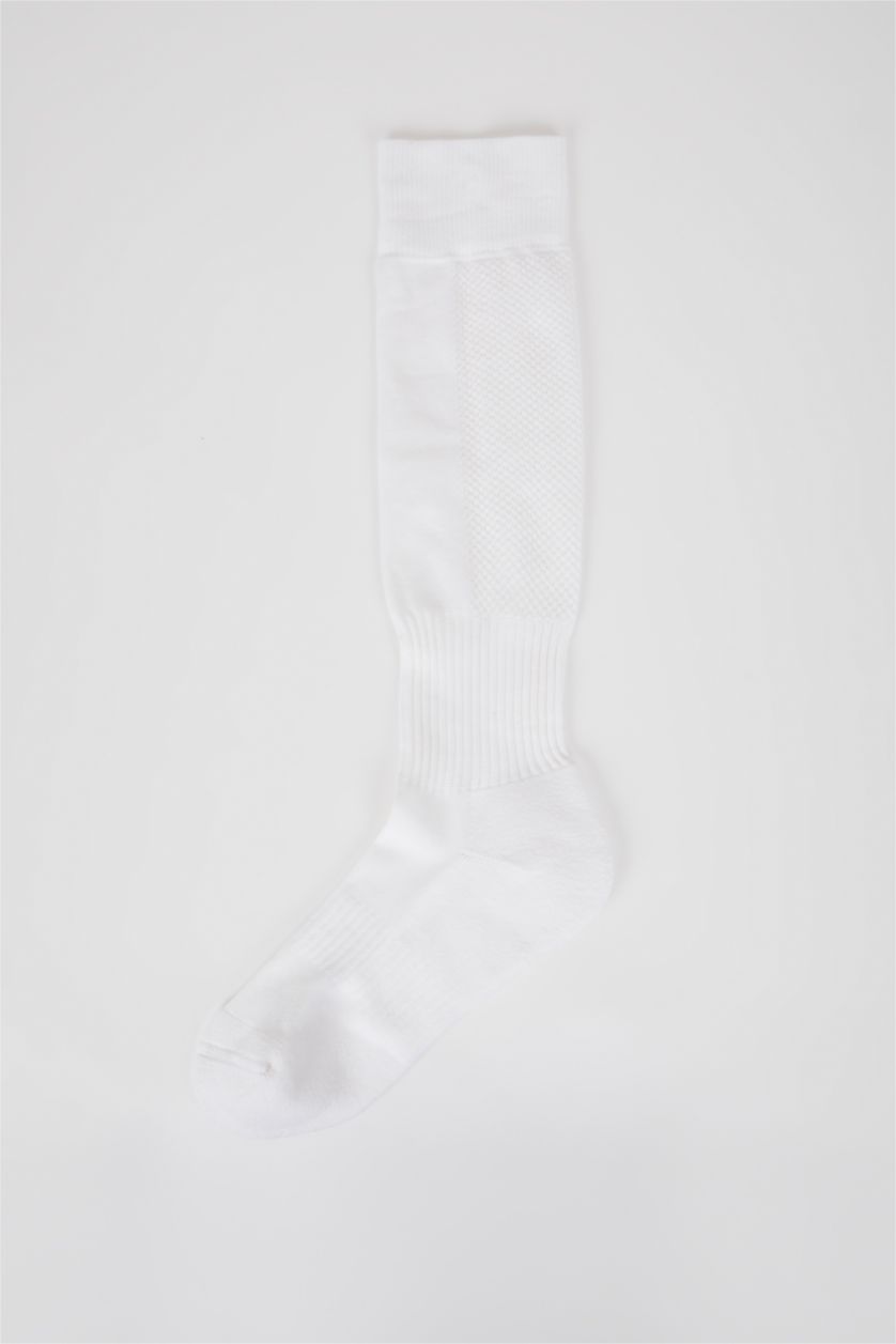 Erkek Beyaz Futbol Çorabı