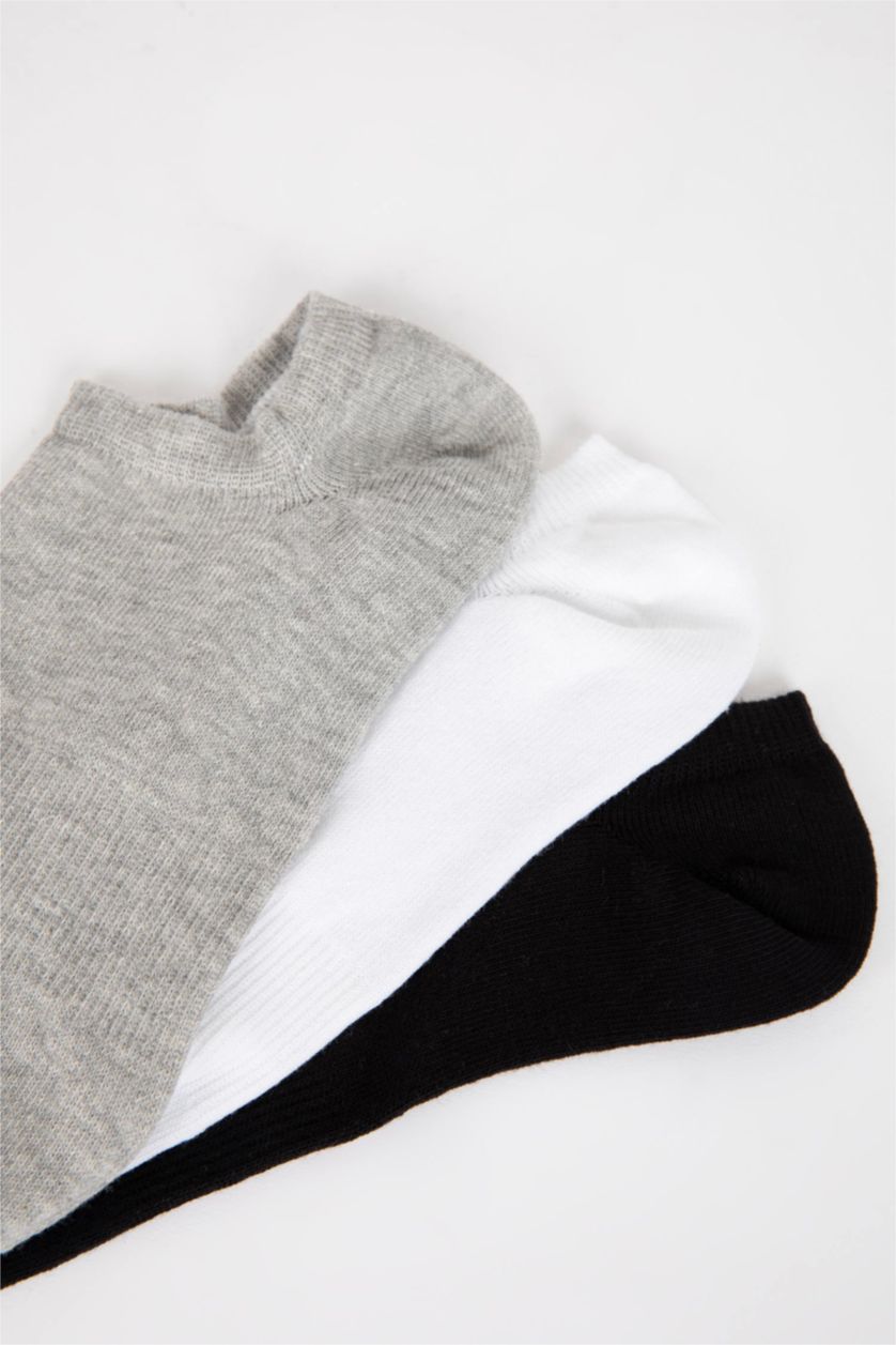 Erkek Karma Erkek 3'lü Pamuklu Sneaker Çorap