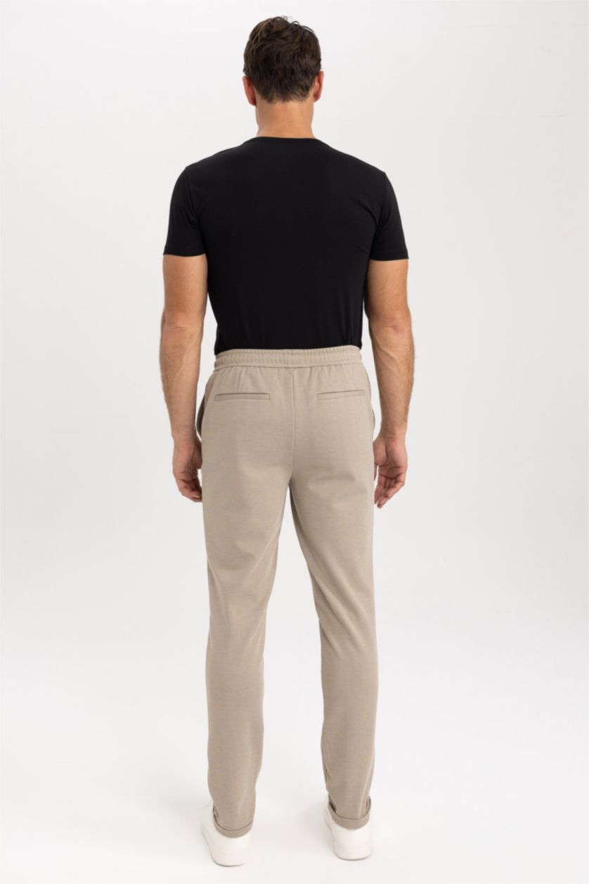 MAN Beige Jogger All Way Stretch Trousers