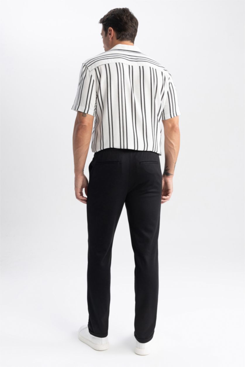 رجالي أسود بنطلون جوجر فيت أسود