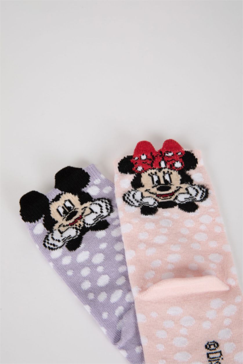 FILLES Karma Chaussettes Longues Coton 2 Mickey & Minnie (Standard Characters) Fille