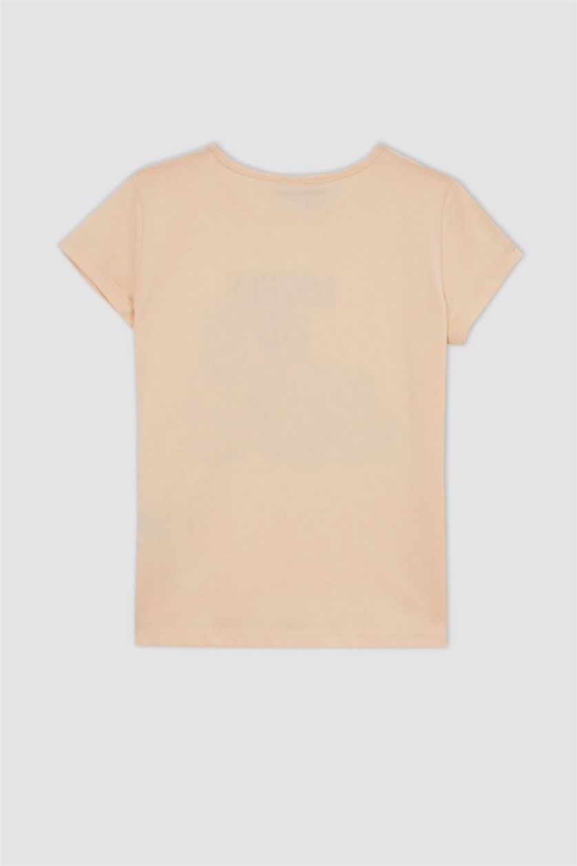 GIRLS & TEENS Light Salmon 2 piece Regular Fit Bambi Licensed Knitted Pyjamas