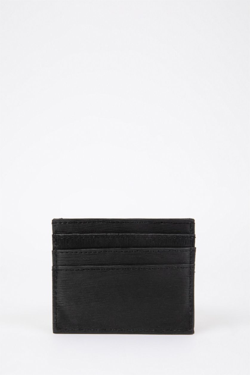 Erkek Siyah Erkek Suni Deri Kartvizitlik Cüzdan