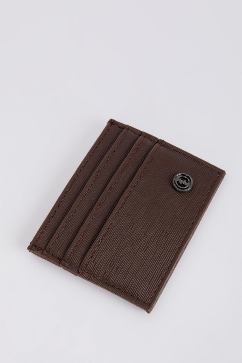 رجال بني محفظة رجالي جلد صناعي