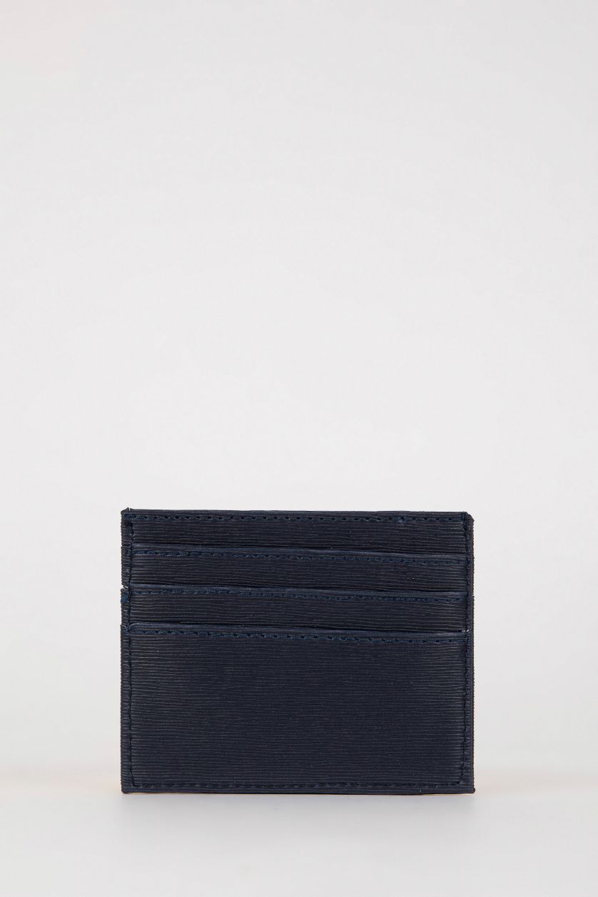 Erkek Lacivert Erkek Suni Deri Kartvizitlik Cüzdan