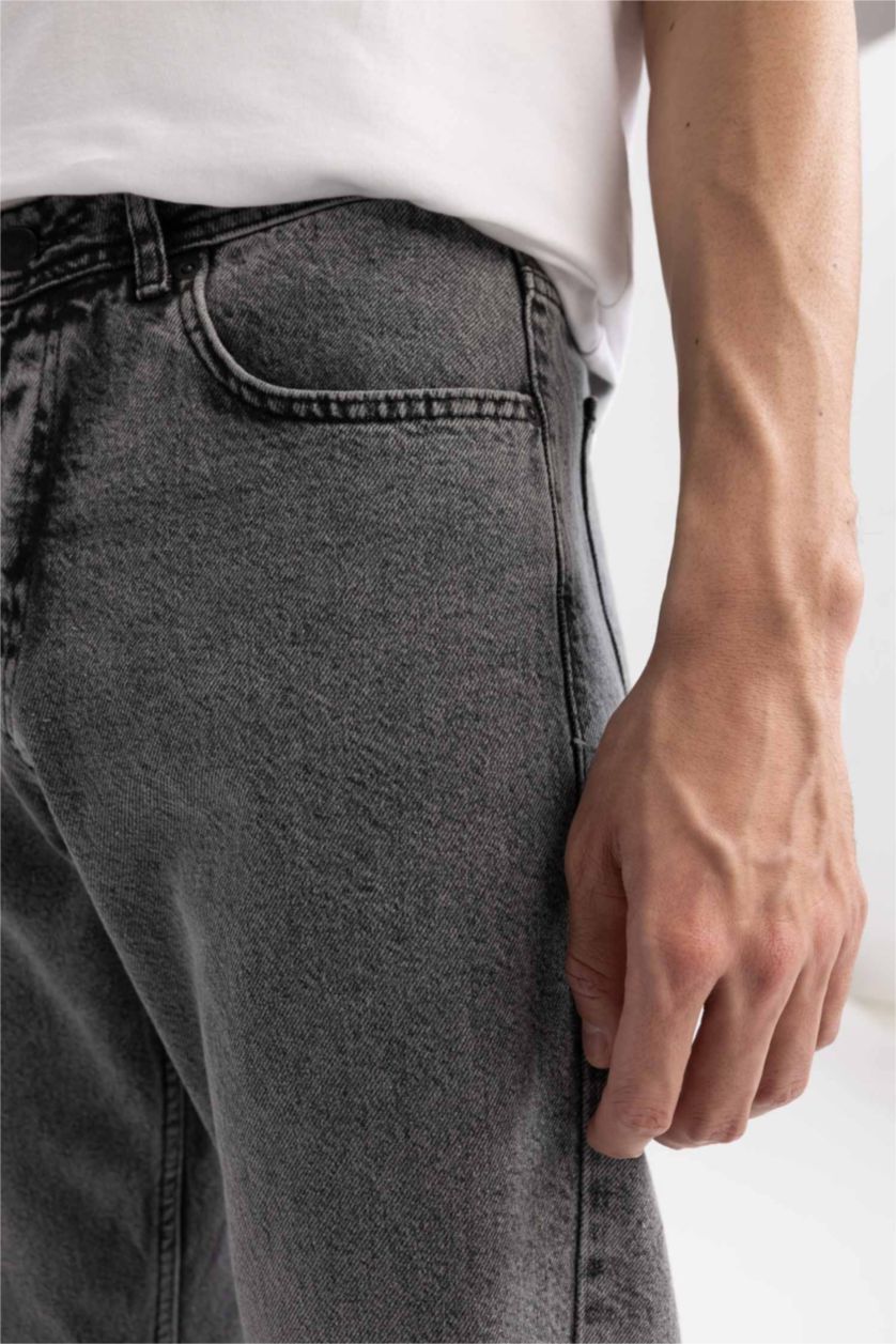 رجالي رمادي بنطلون جينز 90’S سليم فيت