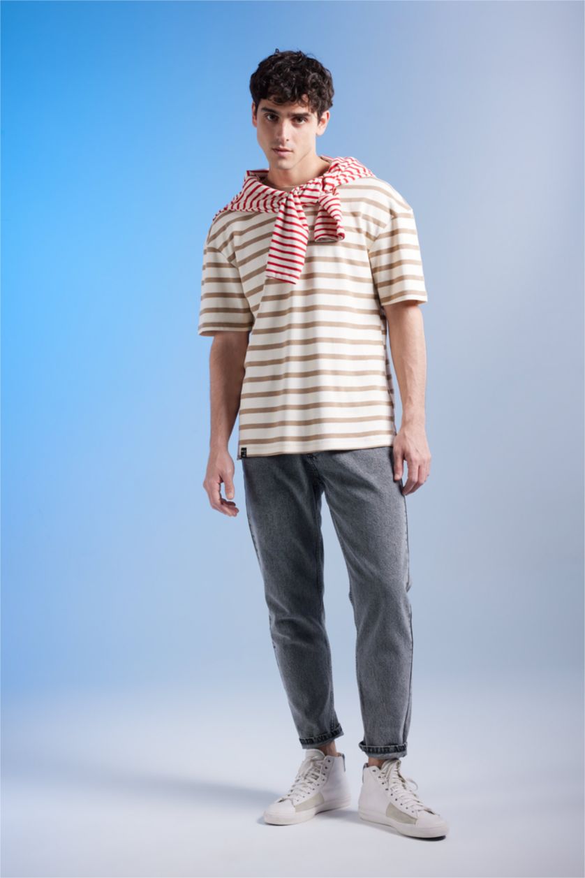 رجالي رمادي بنطلون جينز 90’S سليم فيت