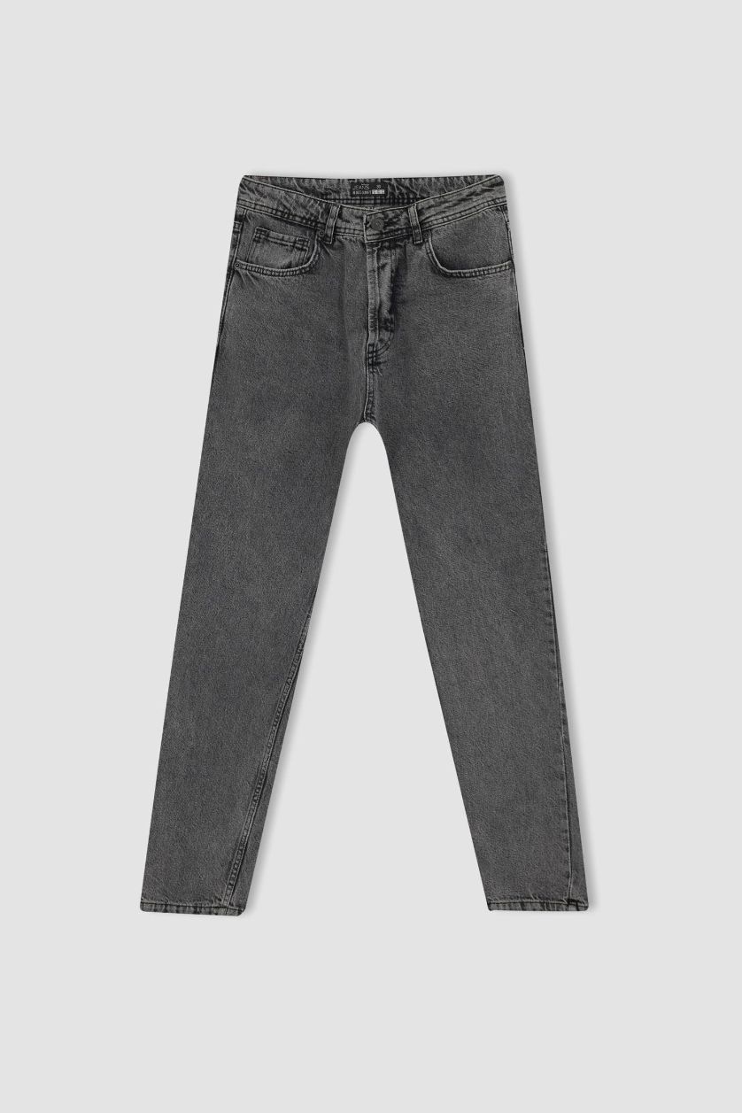 رجالي رمادي بنطلون جينز 90’S سليم فيت