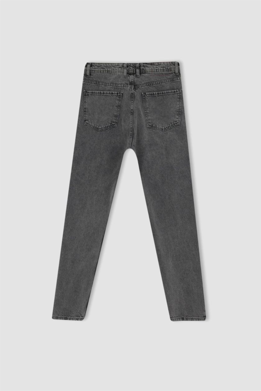 رجالي رمادي بنطلون جينز 90’S سليم فيت