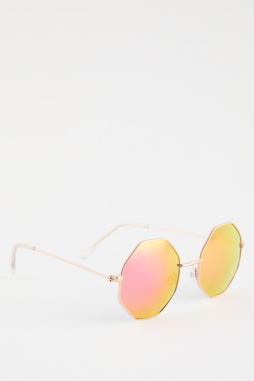 Woman Orange Women Sunglasses