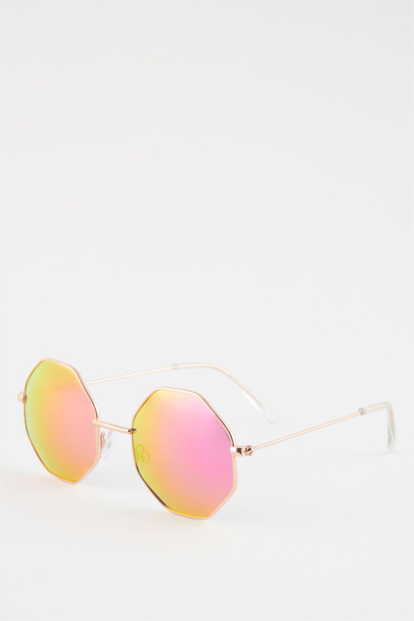 Woman Orange Women Sunglasses
